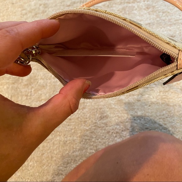 NEW Coach Wristlet Signature Collection Khaki/Pink - Picture 4 of 6